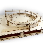 Hacker-Model MC24230R5 - H0 - Rondela  Grundkreis, 1-gleisig für Märklin C, R2, 540°